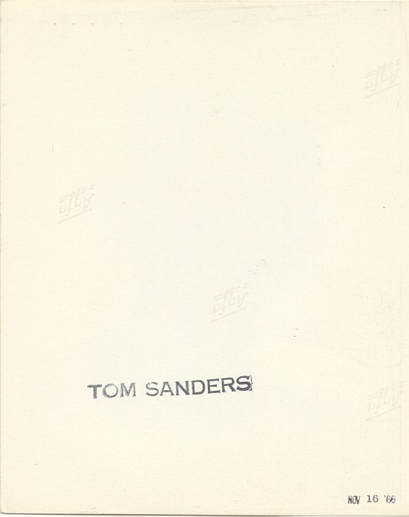 1966 Tom Satch Sanders Signed AUTO Original TYPE I Boston Celtics Team Issued Photo