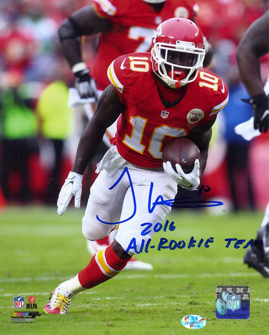 Tyreek Hill Signed AUTO 8x10 Photo KC Chiefs 2016 All-rookie Team Inscrip. CSA Show HOLO & COA