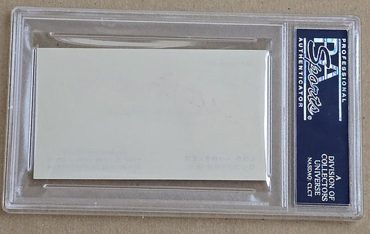 Walter O'Malley Signed Autographed 1960s L.A. Dodgers Business Card PSA/DNA