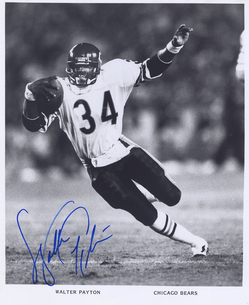 Walter Payton Signed AUTO 8x10 Photo Chicago Bears Pro Football HOF PSA/DNA LOA