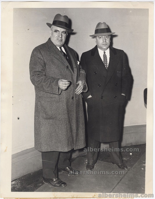 1933 Gangster & Beer Baron Waxey Gordon Sentenced to 10 Years in Prison Original TYPE I Photo
