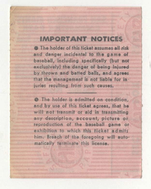 June 23, 1965 SF Giants vs Pittsburgh Pirates Willie Mays HR #475 Ties Stan Musial Ticket Stub