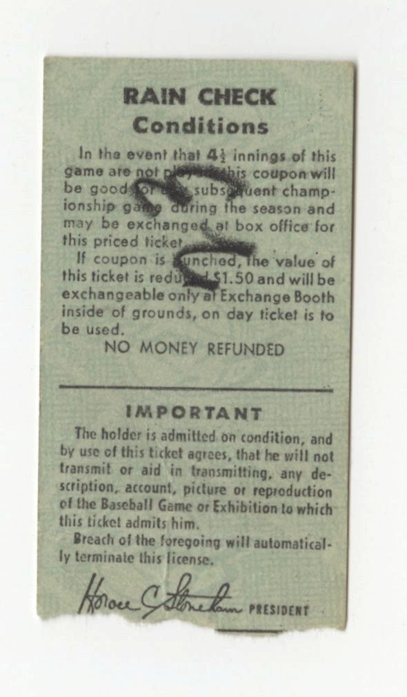 May 13, 1967 SF Giants vs Astros Willie Mays HR #546 Ticket Stub