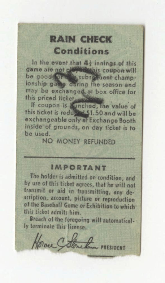 May 13, 1967 SF Giants vs Astros Willie Mays HR #546 Ticket Stub