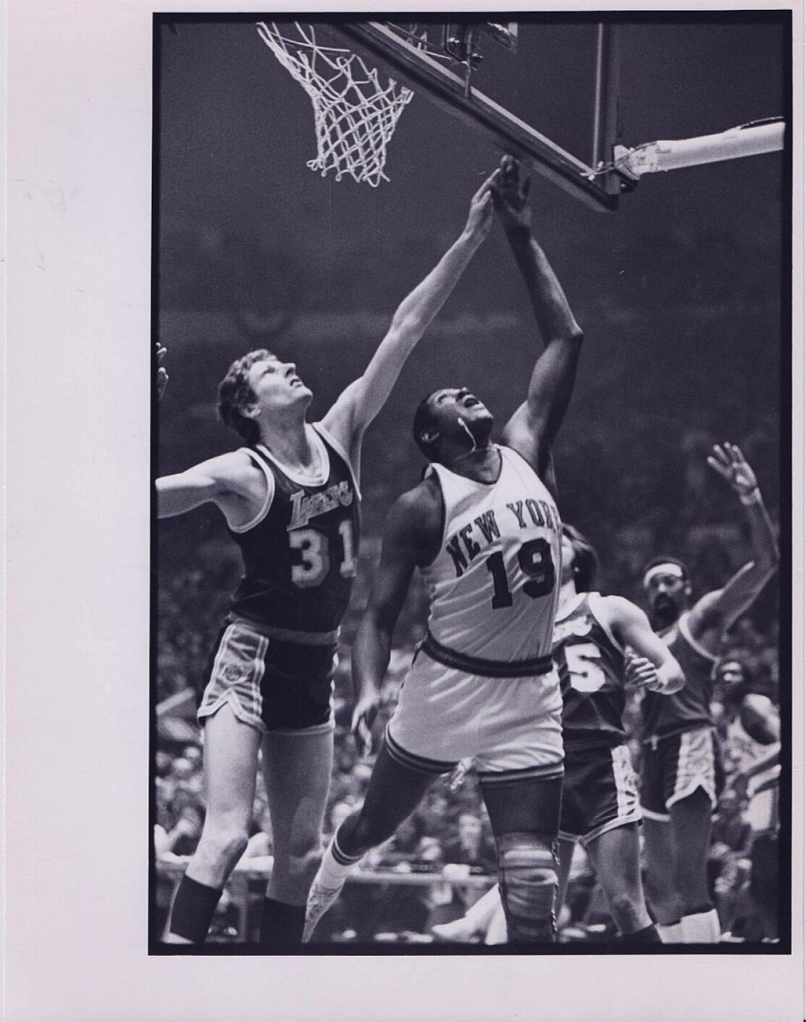 1973 Willis Reed New York Knicks vs. Lakers Wilt Chamberlain Original TYPE I Photo