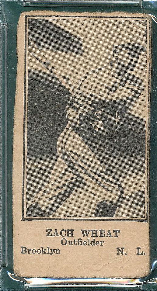 Circa 1922-23 Zack Wheat Original TYPE I Photo Used For 1925-31 W590 Baseball Card Baseball HOF